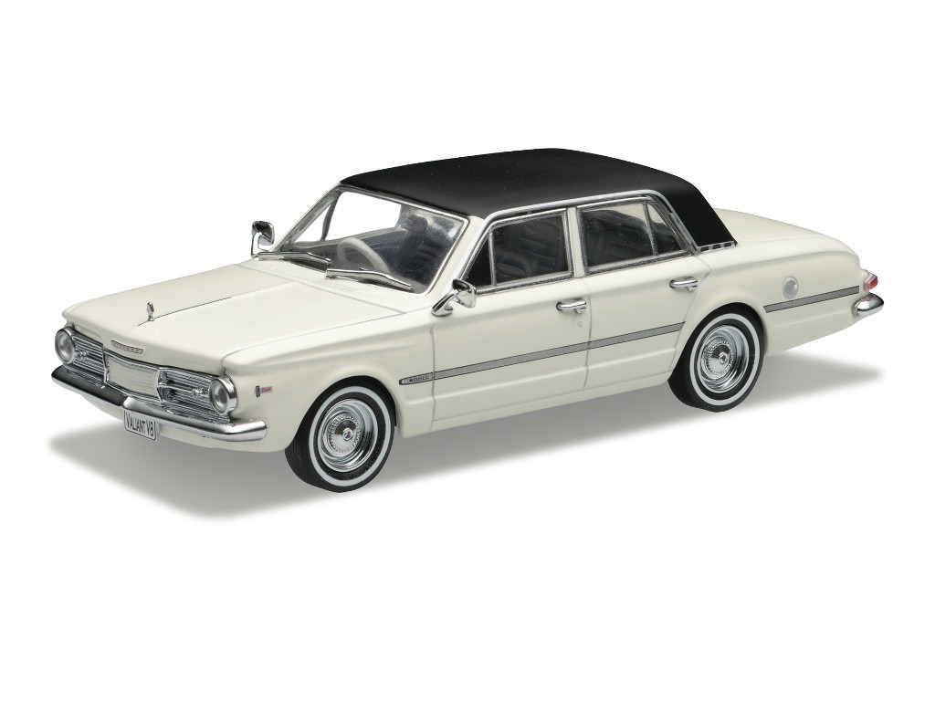 1965 Chrysler AP6 Valiant Regal – White With Black Vinyl Roof
